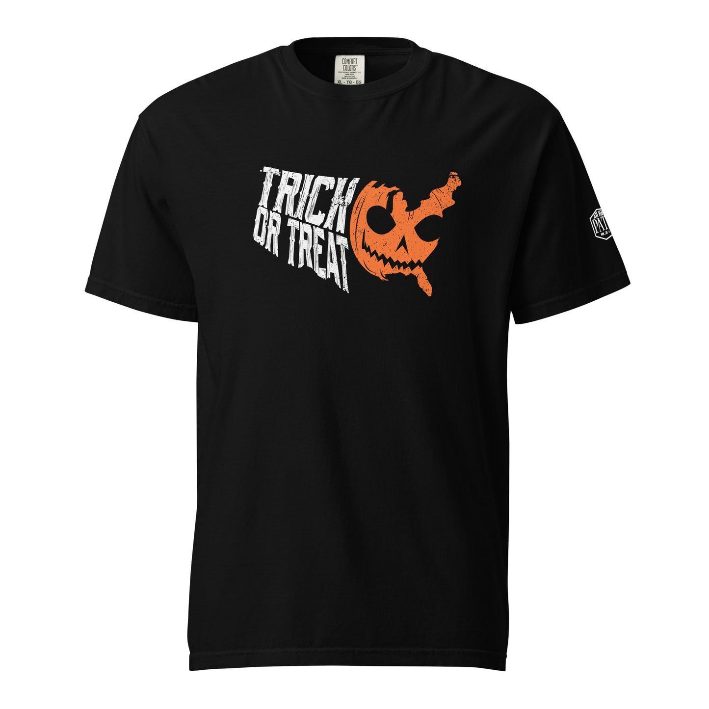 Trick Or Treat Across the USA Tee - White Orange