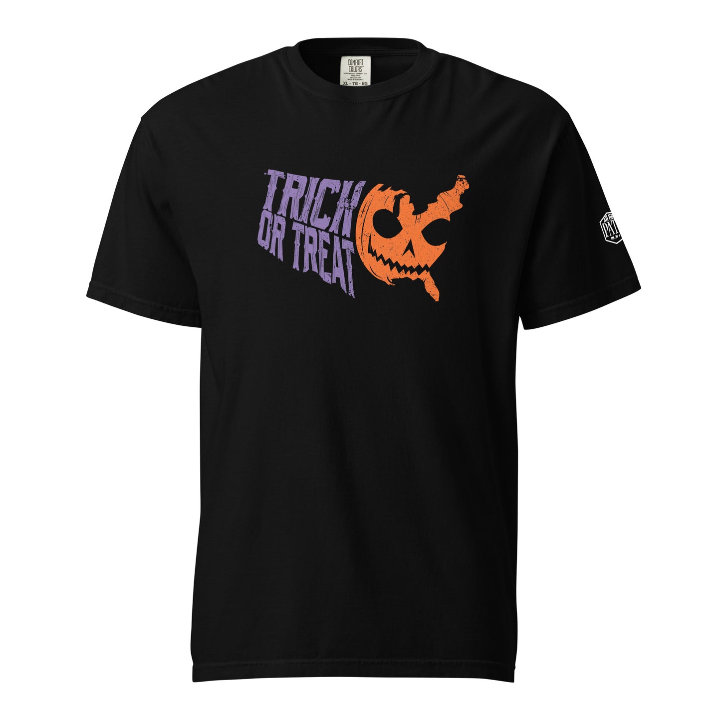 Trick Or Treat Across the USA Tee - Purple Orange