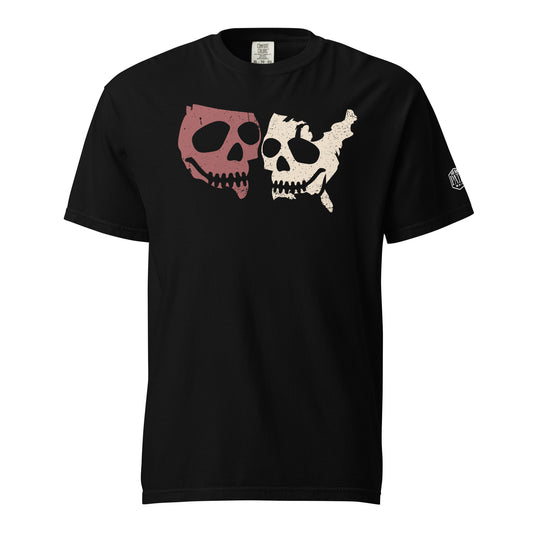 Skulls Of Liber-Tee - Red & White