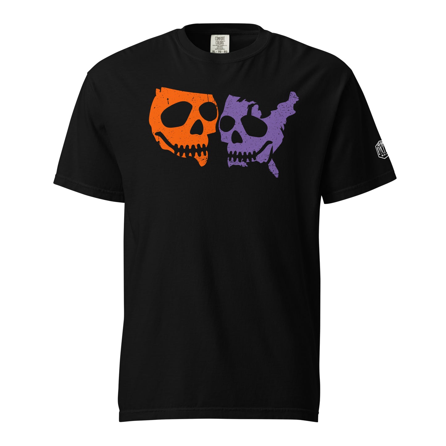 Skulls Of Liber-Tee - Orange & Purple