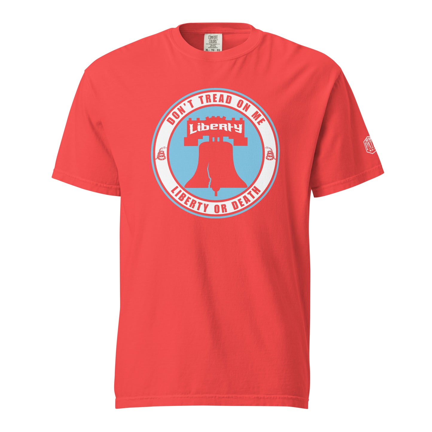 Liberty Bell Don't Tread On Me Blue Shirt Blue Logo