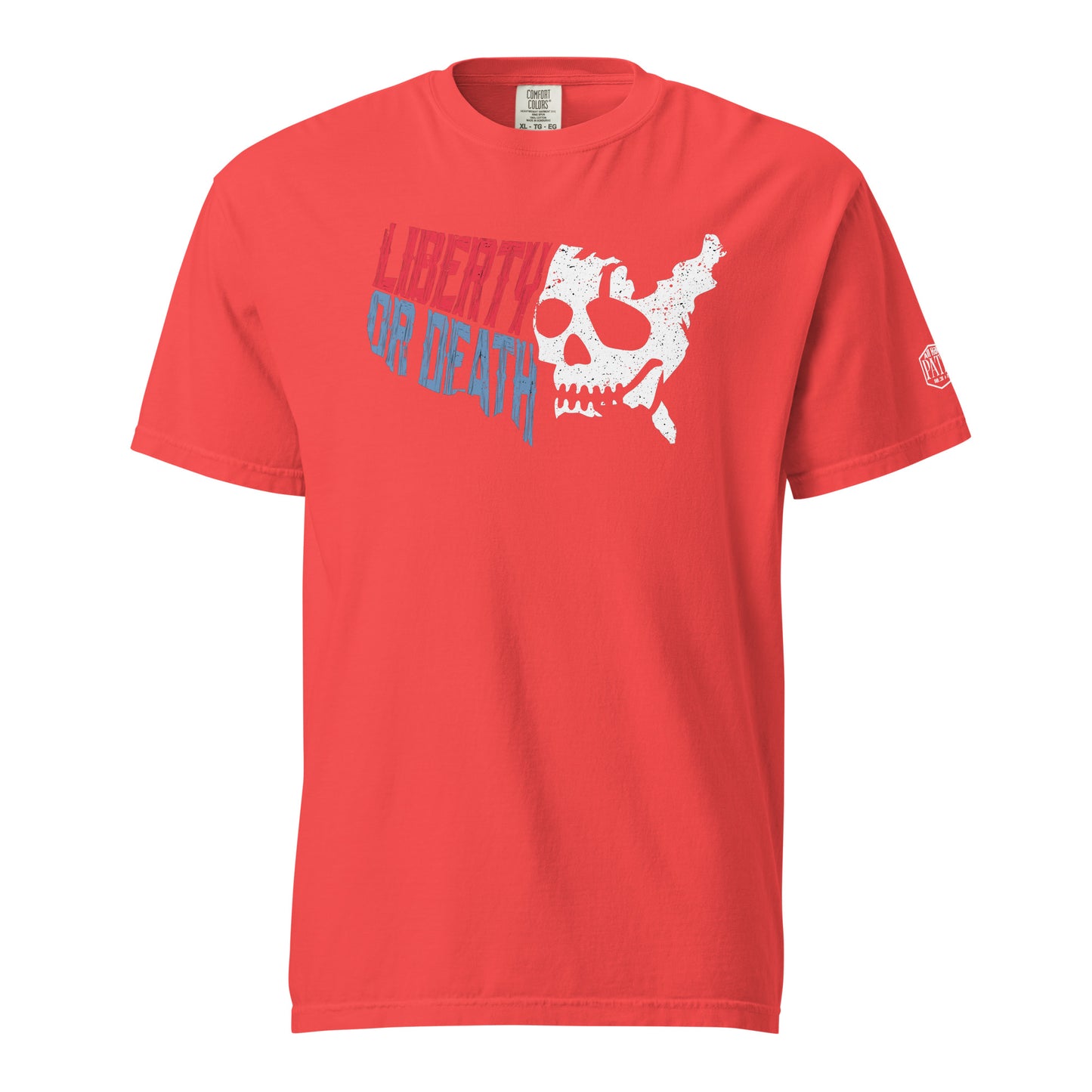 Liber-Tee Or Death - Blue Shirt RWB Logo