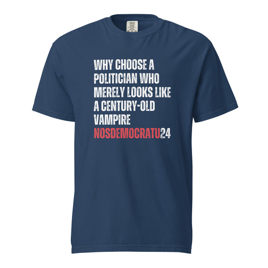 NosDemocratu Century Old Politician Blue Shirt