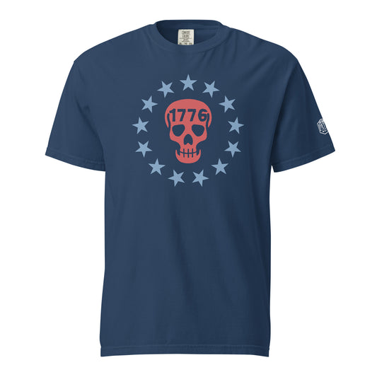 Skele-Betsy Ross 13 Stars-Blue Shirt