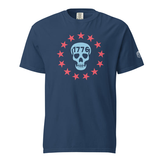 Skele-Betsy Ross 13 Stars - Blue Shirt 2