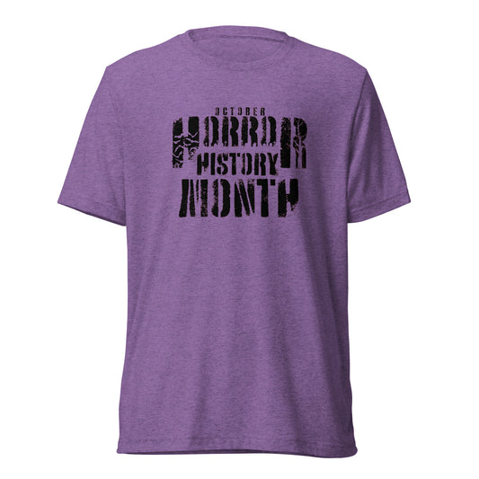 Horror History Month Purple Shirt